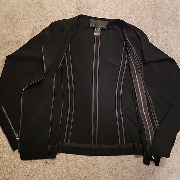 Yansi Fugel edgy zipper moto style jacket - Picture 11 of 13